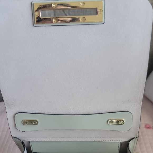 Zac Posen Mint Top-Handle Satchel Handbag with Gold Hardware - Picture 7 of 16